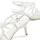 LASCANA Riemchenschuh mit Absatz, High-Heel-Sandalette romantische Sandalette, Sommerschuh weiß 38
