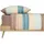 SCHIESSER Emilia Gestreift Petrol 135 x 200 cm + 80 x 80 cm