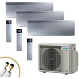 DAIKIN Emura3 Klima FTXJ50AS + 2xFTXJ25AS | 5,0/2x2,5 kW | 3x5m Leitung