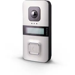 GROTHE Vidoora VD 720-L si, 128 x 32 Pixel, Silber, IP55, IK07, Tasten, 802.11b,