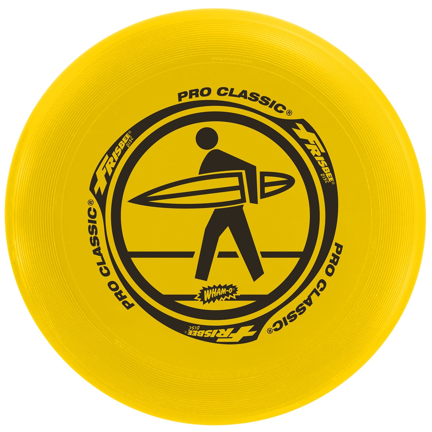 Wham-O Pro Classic 130g Yellow Frisbee High Wind Wurfscheibe
