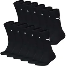 Puma Sneakersocken 12er Pack Schwarz 31-34