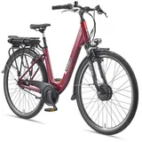 Telefunken RC845 E-City-Bike 28 weinrot