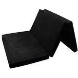 FORTISLINE - Klappmatratze 195x120x8cm - 3-teilige Faltmatratze - H2 Gästematratze - Camping Faltbare - Kamping Bett - Waschbar Bezug - Erwachsene Klappbar - Reisematratze - Schaumstoff Matratze