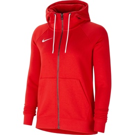 Nike Damen Women's Team Club 20 Fleece Women Full-Zip Hoodie Sport Jacken, University RED/White/White, L