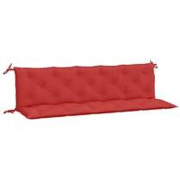 VidaXL Gartenbank-Auflagen 2 Stk. Rot 180x50x7 cm Oxford-Gewebe