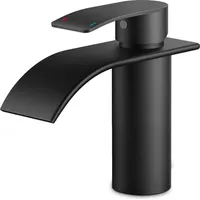 Luxuskollektion Waschtischarmatur Wasserfall Schwarz