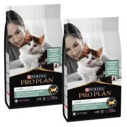 PRO PLAN Liveclear Kitten Truthahn 2x1,4 kg