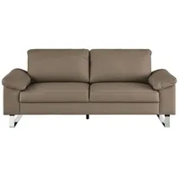 Max Schelling Ledersofa aus Echtleder Maximum , braun , Maße (cm): B: 204 H: 86 T: 97.0