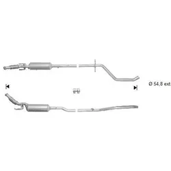VEGAZ Ruß-/Partikelfilter, Abgasanlage  für CITROËN 1740-58 1738-03 1740-64 PGK-383