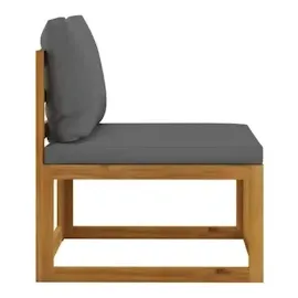 vidaXL Modular-Mittelsofa braun/dunkelgrau