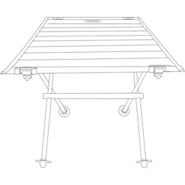 tambu Campingtisch Batista Schwarz/Orange