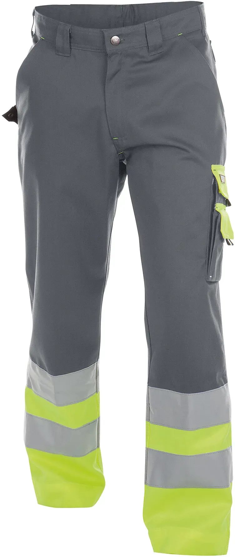 DASSY® Omaha Warnschutz Bundhose (300 g/m2) - zementgrau/neongelb - 50