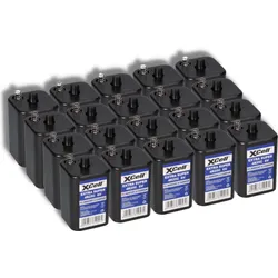 20x XCell 4R25 6V 9500mAh Blockbatterie, für Blinklampen, Baustellenlampen