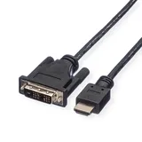 Roline 11.04.5522 Videokabel HDMI-Stecker - DVI-D-Stecker 2,0 m