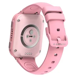 Garett Kids Vibe 4G BT 40 mm Kunststoffgehäuse Rosa Sportarmband Rosa S/M