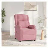 vidaXL Relaxsessel Elektrisch Polyester/Samt 49 x 71 x 70 cm Rosa