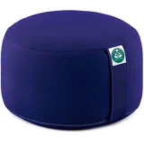 Present Mind Yogakissen Rund Extra Hoch (Sitzhöhe 20 cm) - Farbe: Komblume - Yogakissen Meditationskissen Hoch - Hergestellt in der EU - Waschbarer Bezug - 100% Natürliches Yoga Sitzkissen