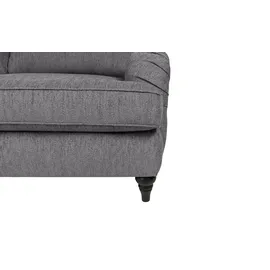 Soho Couch Flachgewebe 3-Sitzer Grau