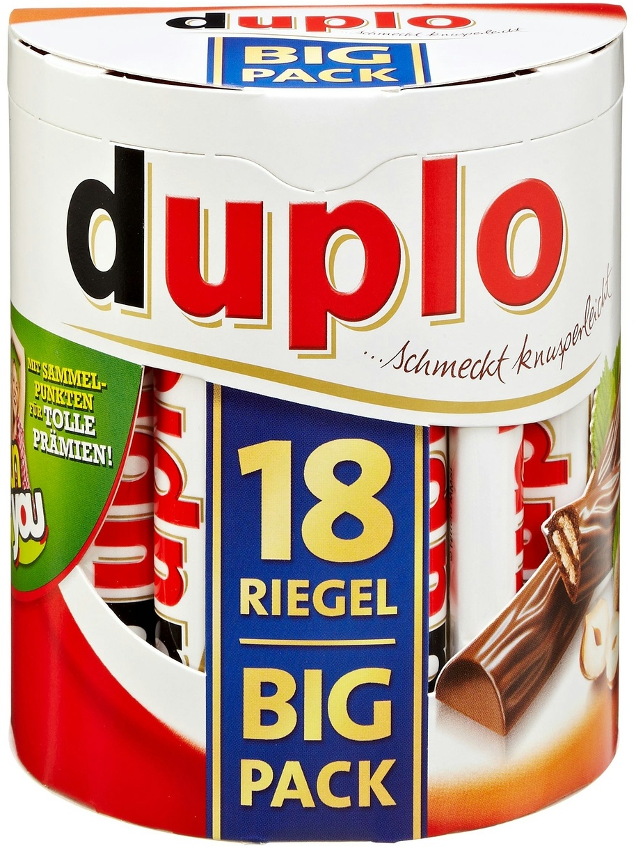 Duplo Schokoladenriegel Big Pack 18 Riegel (327 g)