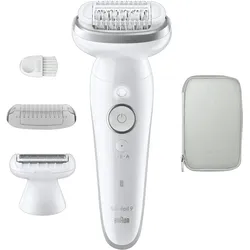 Braun Epilierer Silk-épil 9 SES9-030 Weiß/Silber