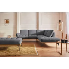 exxpo - sofa fashion Hocker Palic Polsterhocker 139 x 47 x 71 cm Grau