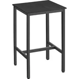 VASAGLE Bartisch Küchentisch Stehtisch 60 x 60 x 92 cm Schwarz
