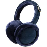 Ohrwärmer Damen Plüsch Ohrenwärmer Faltbare Winter kuscheliger Earmuffs Warme Toll Geschenk für Frauen (Blau)