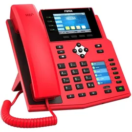 Fanvil X5U-R IP-Telefon Schwarz, Rot