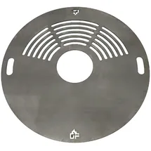 Grillpeter Feuerplatte D 80 cm Grillplatte für Feuertonne Planchaplatte Stahl 6 mm