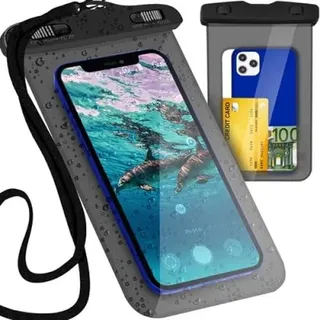 PARENCE. - wasserdichte Schutzhülle für Handy – Universal/Innengröße 18 x 9,5 cm – wasserdichte Smartphone-Tasche mit Kordel.