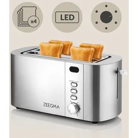 Zeegma TOSTEE CHEF, 1500 W, Auftauen, - Stoppen, Krümelfach, LED-Timeranzeige, 6 Stufen,