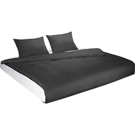 FLEURESSE Colours 009100 schwarz 240 x 220 cm + 2 x 80 x 80 cm