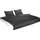 FLEURESSE Colours 009100 schwarz 240 x 220 cm + 2 x 80 x 80 cm
