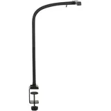Beliani Schreibtischlampe LED Schwarz Kunststoff und Metall Dimmbar klemmbar AURIGA mit Bewegungsmelder