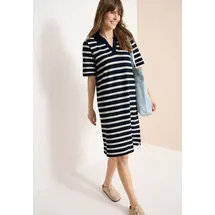 Cecil Strickkleid Knielang Ajourstrick Blau L
