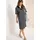 Cecil Strickkleid Knielang Ajourstrick Blau L
