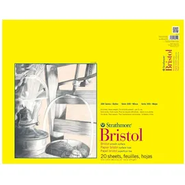 Strathmore 300er-Serie Bristol Smooth Pad, Papier, Bandgebunden, 19"x24", 20