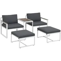 Juskys Bari Set 5-tlg. grau