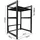 Quick Star Waschmaschinenregal 74 x 65 x 111 cm Schwarz