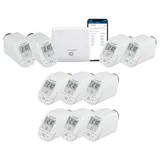 eQ-3 HomeMatic IP Starter Set Heizen + 8x HKT basic Thermostaten weiß