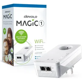 devolo Magic 1 WiFi, 1200 Mbit/s, IEEE 802.11a, IEEE 802.11ac, IEEE 802.11b, IEEE 802.11g, IEEE 802.11n, IEEE 802.1p, IEEE 802.3,..., Schnelles Eth...
