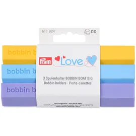 Prym 611984 Spulenhalter Jumbo BOBBIN BOAT, 3 Stück
