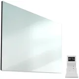 Klarstein Infrarotheizung mit Thermostat, 720W Elektroheizung, Smart Infrarotheizung zur Wandmontage, IR mit Erkennung Offener Fenster, Feuchtraum ... - Grau