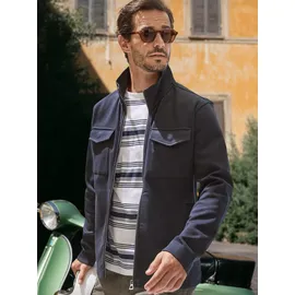 Lerros Sweatjacke Sweatjacke mit Brusttaschen Blau S