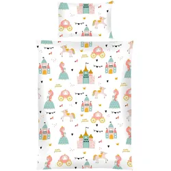 Bestgoodies Kinder Betten-Set inkl. Bettwäsche 100x135cm / 40x60cm - Prinzessin