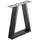 SOTech Bankgestell V-FRAME 400 x 320 mm Schwarz Bis 100 kg Belastbarkeit inkl. Bodenschutz für Empfindliche Böden