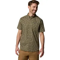 Columbia Rapid Rivers Printed Short Sleeve Shirt Stone Green
