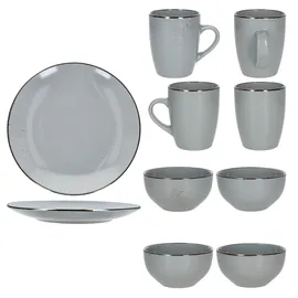 Mambocat Lucca Frühstücksset 18-tlg. grau