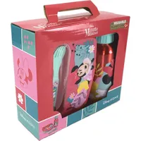 Stor Minnie Set 4 Teile Sandwich Flasche Und Besteck Set - Rosa
